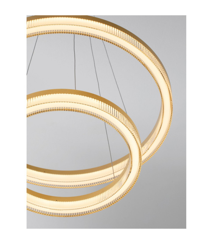 Luana Integrated LED Pendant Ceiling Light Brushed Gold Triac Dimmable LED 47W 3055lm 2700-3000-4000K CCT-5
