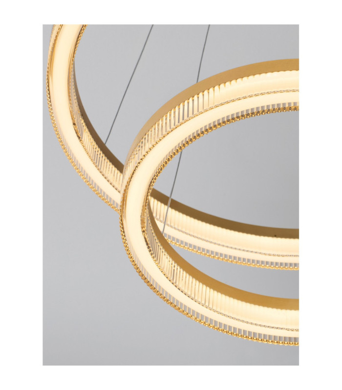 Luana Integrated LED Pendant Ceiling Light Brushed Gold Triac Dimmable LED 47W 3055lm 2700-3000-4000K CCT-6