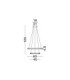 Luana Integrated LED Pendant Ceiling Light Brushed Gold Triac Dimmable LED 47W 3055lm 2700-3000-4000K CCT-7