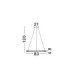 Luana Integrated LED Pendant Ceiling Light Brushed Gold Triac Dimmable LED 41W 2665lm 2700-3000-4000K CCT-6