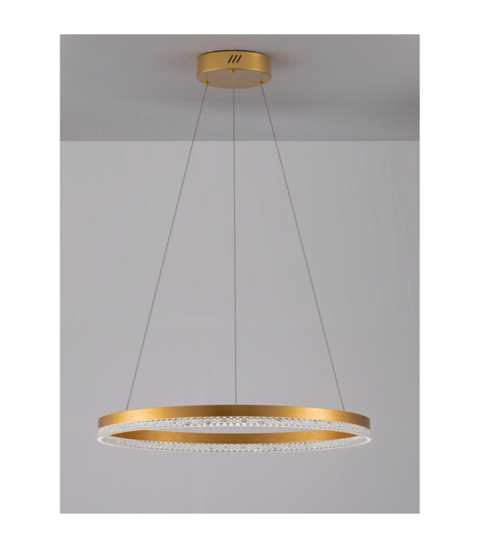 Adria Integrated LED Pendant Ceiling Light Brass Gold Triac Dimmable LED 32W 1920lm 3000K-3