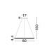 Adria Integrated LED Pendant Ceiling Light Brass Gold Triac Dimmable LED 32W 1920lm 3000K-5