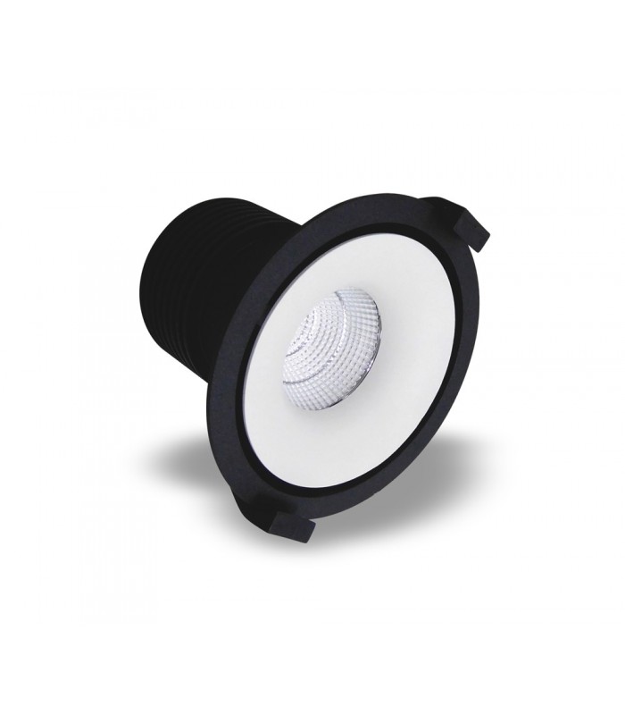 LED Recessed Round Downlight, Black/White, 40 deg. Beam Angle, 780lm, 4000K, IP20, DRIVER NOT INC. - 6