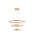 Adria Integrated LED Pendant Ceiling Light Brass Gold Triac Dimmable LED 97W 5820lm 3000K-3