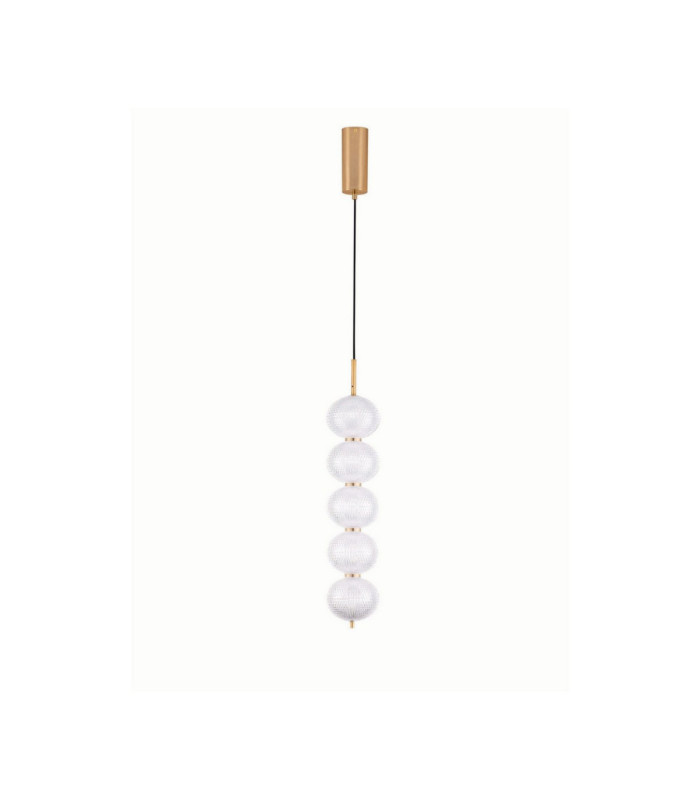 Klelia Slim Pendant Ceiling Light Brass Gold Triac Dimmable LED 30W 2482lm 3000K-1