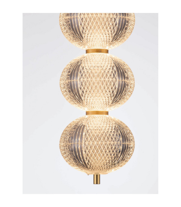 Klelia Slim Pendant Ceiling Light Brass Gold Triac Dimmable LED 30W 2482lm 3000K-6
