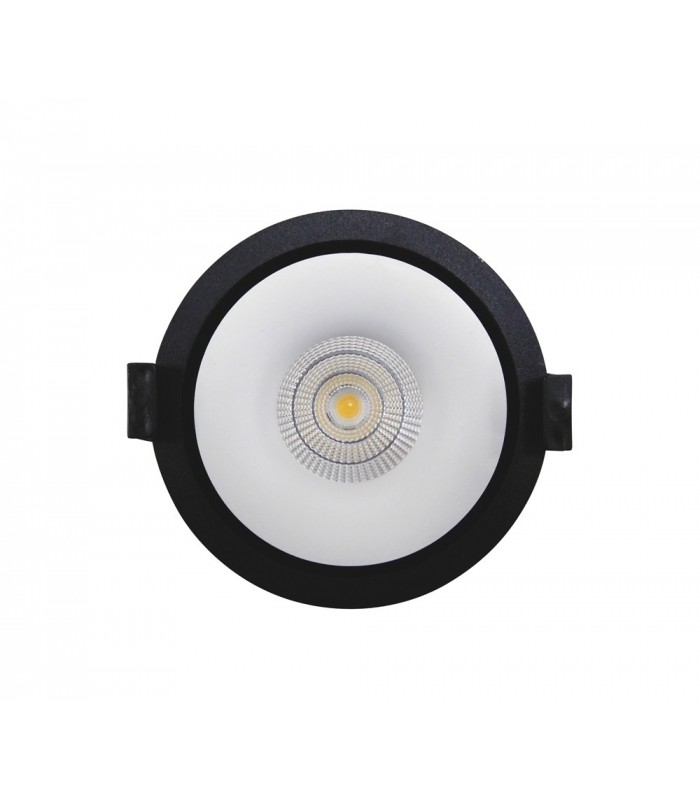 LED Recessed Round Downlight, Black/White, 40 deg. Beam Angle, 780lm, 4000K, IP20, DRIVER NOT INC. - 7