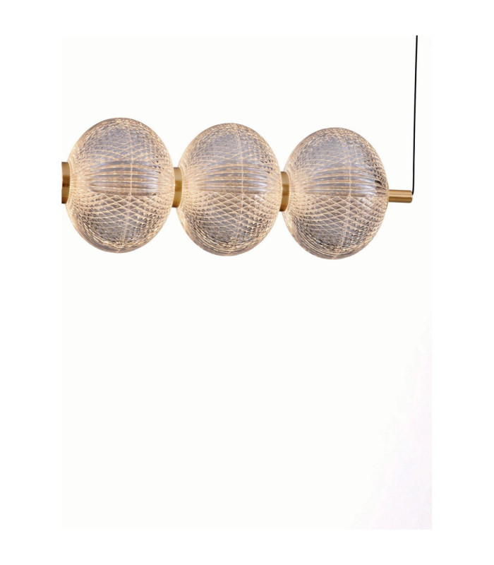 Klelia Bar Pendant Ceiling Light Brass Gold Triac Dimmable LED 34W 2911lm 3000K-5