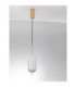 Klelia Slim Pendant Ceiling Light Brass Gold Triac Dimmable LED 17W 1451lm 3000K-3