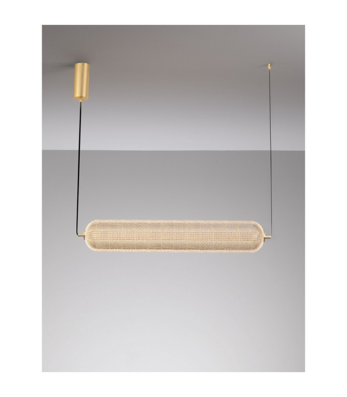 Klelia Bar Pendant Ceiling Light Brass Gold Triac Dimmable LED 40W 3384lm 3000K-4