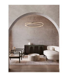 Ofelia Integrated LED Pendant Ceiling Light Sandy Black Dimmable LED 68W 5637lm 3000K