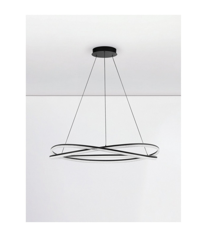 Ofelia Integrated LED Pendant Ceiling Light Sandy Black Dimmable LED 68W 5637lm 3000K