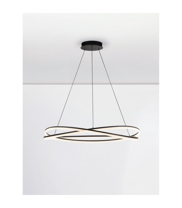 Ofelia Integrated LED Pendant Ceiling Light Sandy Black Dimmable LED 68W 5637lm 3000K
