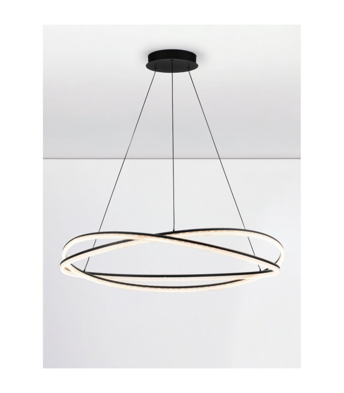 Ofelia Integrated LED Pendant Ceiling Light Sandy Black Dimmable LED 68W 5637lm 3000K