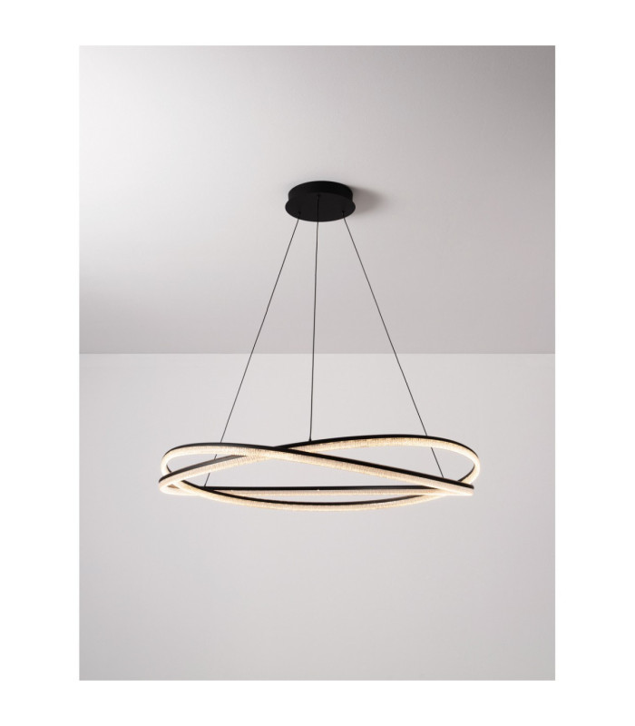 Ofelia Integrated LED Pendant Ceiling Light Sandy Black Dimmable LED 68W 5637lm 3000K