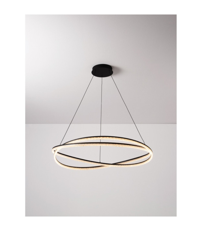Ofelia Integrated LED Pendant Ceiling Light Sandy Black Dimmable LED 68W 5637lm 3000K