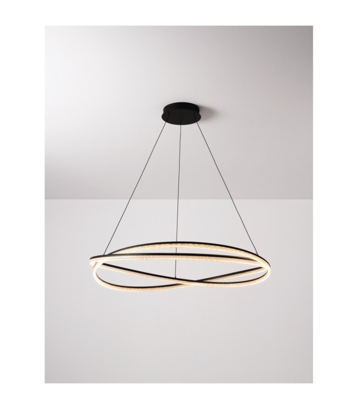 Ofelia Integrated LED Pendant Ceiling Light Sandy Black Dimmable LED 68W 5637lm 3000K