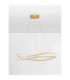 Ofelia Integrated LED Pendant Ceiling Light Brass Gold Dimmable LED 68W 5637lm 3000K