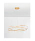 Ofelia Integrated LED Pendant Ceiling Light Brass Gold Dimmable LED 68W 5637lm 3000K