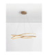Ofelia Integrated LED Pendant Ceiling Light Brass Gold Dimmable LED 68W 5637lm 3000K