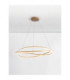 Ofelia Integrated LED Pendant Ceiling Light Brass Gold Dimmable LED 68W 5637lm 3000K