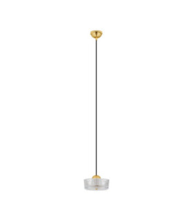 Keros Slim Pendant Ceiling Light Platinum Gold LED 6W 394lm 3000K-1