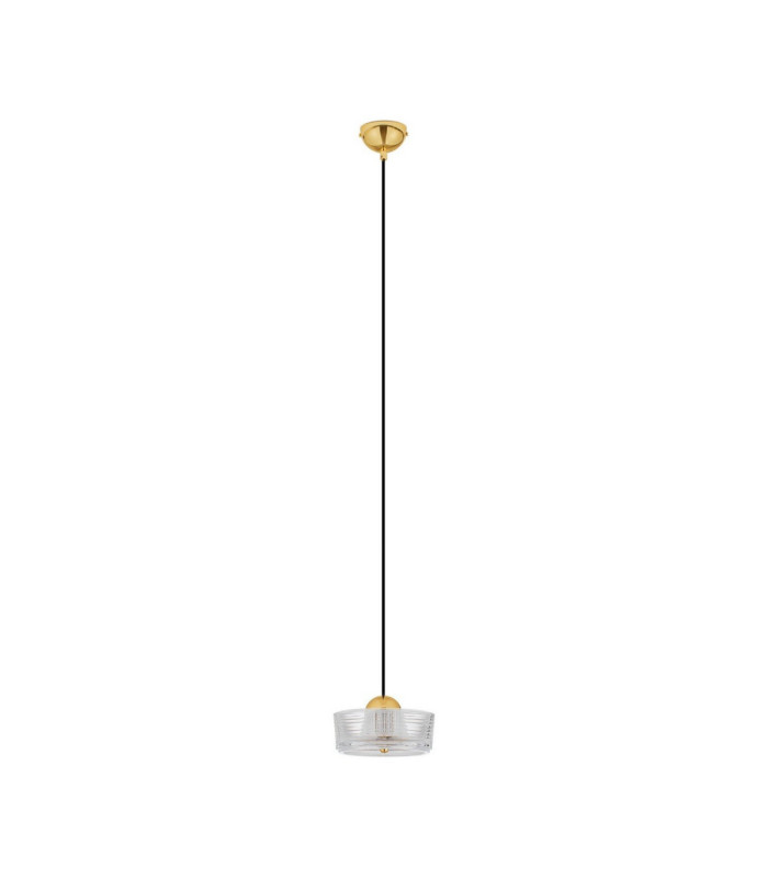 Keros Slim Pendant Ceiling Light Platinum Gold LED 6W 394lm 3000K-1