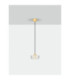 Keros Slim Pendant Ceiling Light Platinum Gold LED 6W 394lm 3000K-4
