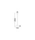 Keros Slim Pendant Ceiling Light Platinum Gold LED 6W 394lm 3000K-7