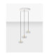 Keros Cluster Pendant Ceiling Light Platinum Gold Sandy White LED 18W 1182lm 3000K-3