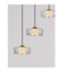 Keros Cluster Pendant Ceiling Light Platinum Gold Sandy White LED 18W 1182lm 3000K-5