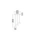 Keros Cluster Pendant Ceiling Light Platinum Gold Sandy White LED 18W 1182lm 3000K-6