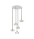 Keros Cluster Pendant Ceiling Light Platinum Gold Sandy White LED 30W 1970lm 3000K-1
