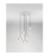 Keros Cluster Pendant Ceiling Light Platinum Gold Sandy White LED 30W 1970lm 3000K-4