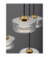 Keros Cluster Pendant Ceiling Light Platinum Gold Sandy White LED 30W 1970lm 3000K-6