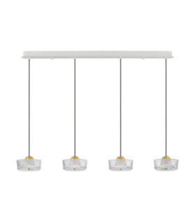 Keros Bar Pendant Ceiling Light Platinum Gold Sandy White LED 23W 1576lm 3000K-1