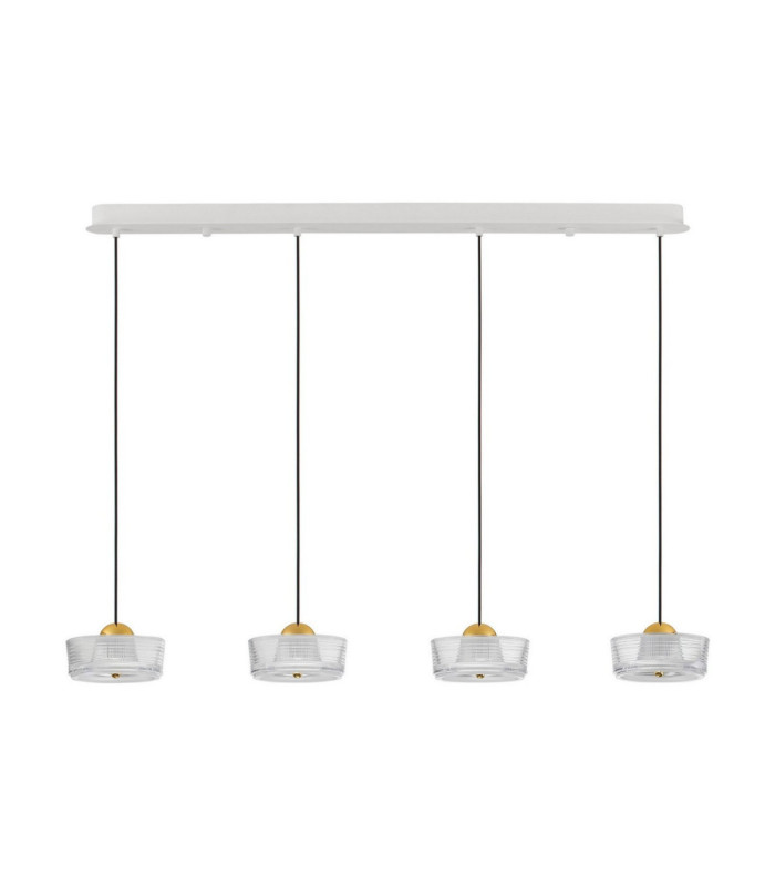 Keros Bar Pendant Ceiling Light Platinum Gold Sandy White LED 23W 1576lm 3000K-1