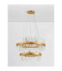 Crown Pendant Ceiling Light Satin Gold LED G9 32x5W-3