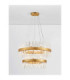 Crown Pendant Ceiling Light Satin Gold LED G9 32x5W-4