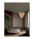 Crown Pendant Ceiling Light Satin Gold LED G9 42x5W-2