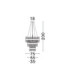 Crown Pendant Ceiling Light Satin Gold LED G9 42x5W-7