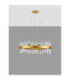 Crown Pendant Ceiling Light Satin Gold LED G9 18x5W-3
