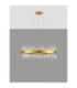 Crown Pendant Ceiling Light Satin Gold LED G9 18x5W-4