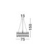 Crown Pendant Ceiling Light Satin Gold LED G9 18x5W-6