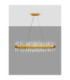 Crown Pendant Ceiling Light Satin Gold LED G9 28x5W-3