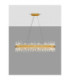 Crown Pendant Ceiling Light Satin Gold LED G9 28x5W-4