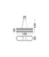 Crown Pendant Ceiling Light Satin Gold LED G9 28x5W-6