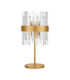 Crown Glass Table Lamp Satin Gold LED G9 6x5W-1