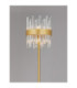 Crown Glass Floor Lamp Satin Gold LED G9 10x5W-2