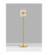 Crown Glass Floor Lamp Satin Gold LED G9 10x5W-3